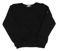 Černá mikina s výšivkou Moncler