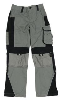 Šedo-černé pracovní rifle s kapsou TopCraft