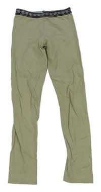 Nové - světlekhaki-černé legíny s logy RIVER ISLAND