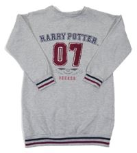 Šedá melírovaná dlouhá mikina Harry Potter Primark