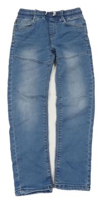 Modré teplákové jogger rifle Yigga