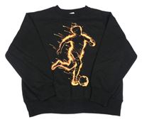 Černá mikina s fotbalistou Chapter young