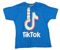 Nové - Modré tričko s logem TikTok