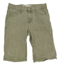 Zelené riflové slim fit kraťasy Levi´s