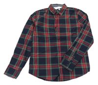 Nové - tmavomodro-kostkovaná košile H&M