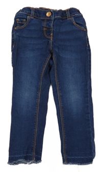Tmavomodré skinny rifle Next