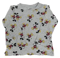Šedé triko s Mickeym Disney