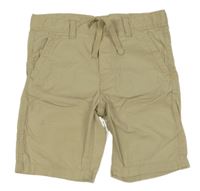 Béžové plátěné kraťasy H&M