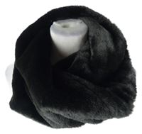 Dámský černý kožešinový nákrčník Primark 