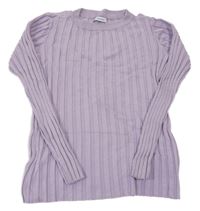 Lila žebrovaný lehký svetr Reserved