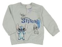 Nové - Světlemodrá mikina se Stitchem a Angel Primark
