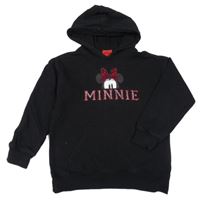 Černá mikina s Minnie a kapucí Forever21
