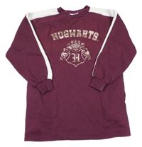 Vínová mikina s nápisem - Harry Potter