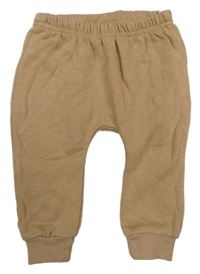 Béžové baggy tepláky 